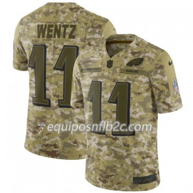 Camiseta Hombre NFL Philadelphia Eagles WENTZ 11 Nike Salute to Service